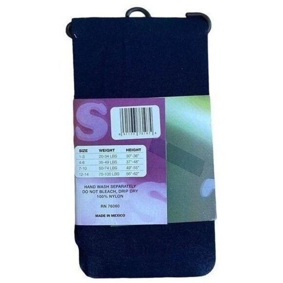 Baby Toddler Girls Navy Blue Tights 1-3Y - Picture 3 of 7